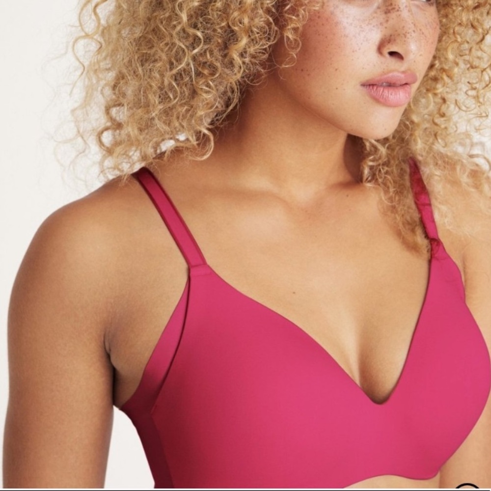 Knix contour wingwoman bra pink Crush size 6+